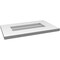 Ekena Millwork Vertical Surface Mount PVC Gable Vent: Non-Functional, w/ 3-1/2"W x 1"P Standard Frame, 20"W x 12"H GVPVE20X1201SN - alternate 3